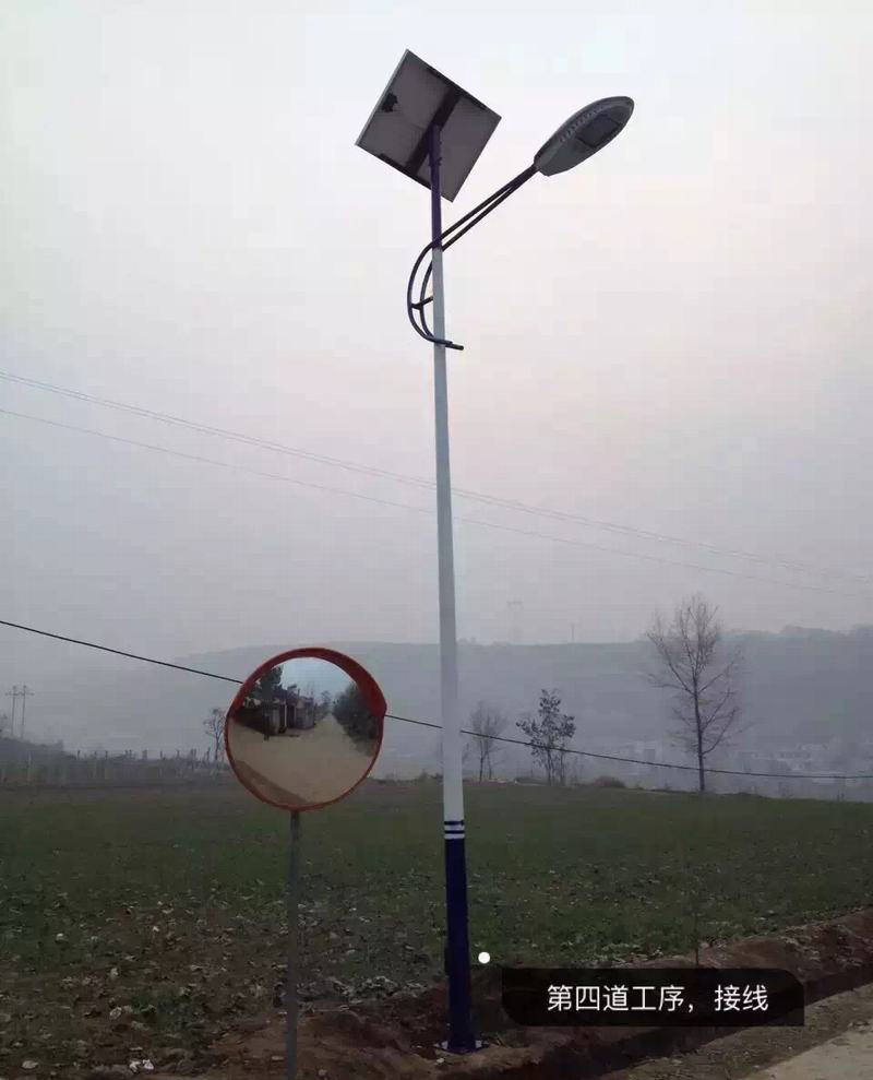 山西呂梁新農村建設太陽能路燈案例
